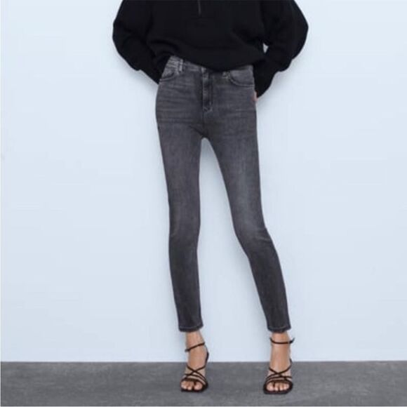 Zara the high waist skinny jeans in astra black - Picture 1 of 11